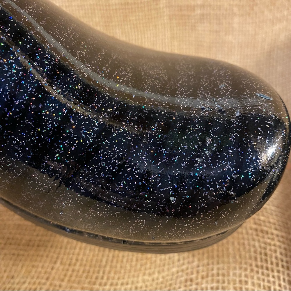 Dansko clogs black with sparkles leather professional womens size 8.5 EU 39 - Picture 12 of 13